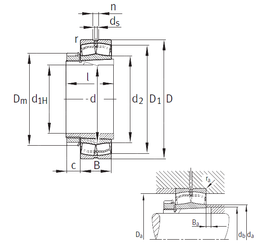 Bearing 22238-K-MB+H3138 images