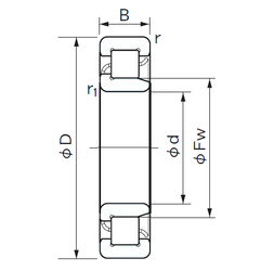 Bearing NJ 2212 images