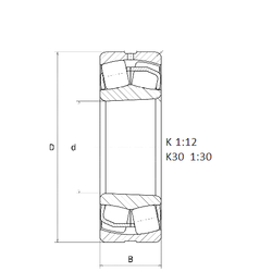 Bearing 22208EMKW33 images