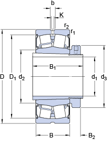 Bearing BS2-2226-2CS5K/VT143 + H 2326 L images