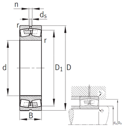 Bearing 23164-MB images