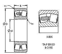 Bearing 23038MBK images