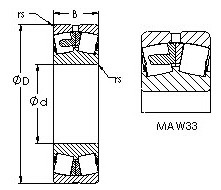 Bearing 22314MAC4F80W33 images