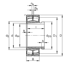 Bearing 22308-E1-K + AH2308 images