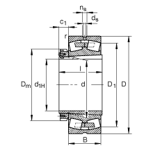 Bearing 23992-B-K-MB + H3992-HG images