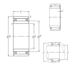 Bearing NK8/16T2+IR5×8×16 images