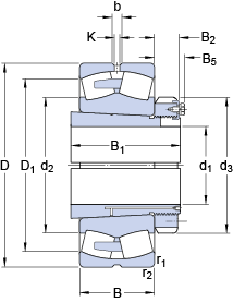 Bearing 239/900 CAK/W33 + OH 39/900 H images