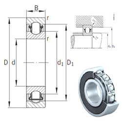 Bearing BXRE012-2RSR images