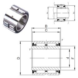 Bearing NA 6910UU images