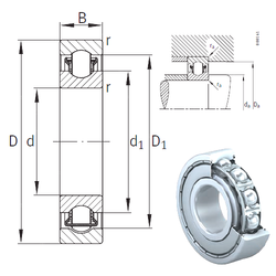 Bearing BXRE202-2Z images