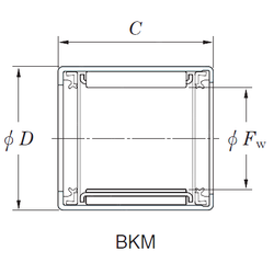 Bearing 12BKM1816UU images