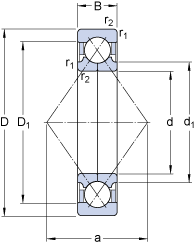 Bearing QJ 208 PHAS images