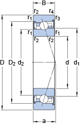 Bearing S7009 FW/HC images