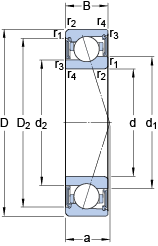 Bearing S71922 CE/HCP4A images