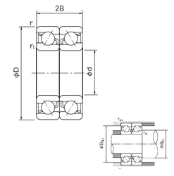 Bearing 7303DB images