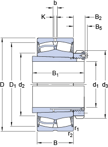 Bearing 23052-2CS5K/VT143 + OH 3052 HE images