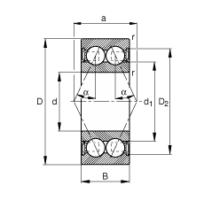 Bearing 30/5-B-2RSR-TVH images