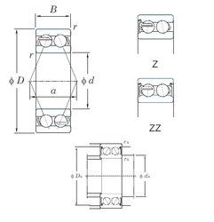 Bearing 5203ZZ images