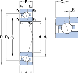 Bearing 7001 CE/P4AH images