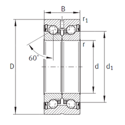 Bearing ZKLN1242-2RS-PE images