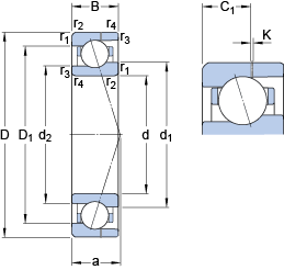 Bearing 71907 CE/HCP4AH images