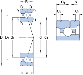 Bearing 7012 CB/P4AL images