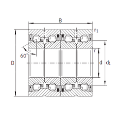 Bearing ZKLN1747-2RS-2AP images