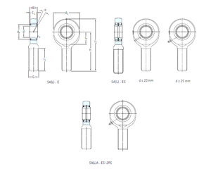 Bearing SAL70ES-2RS images