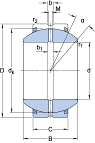 Bearing GEZH 112 ES-2RS images