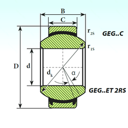 Bearing GEG 30 ET 2RS images