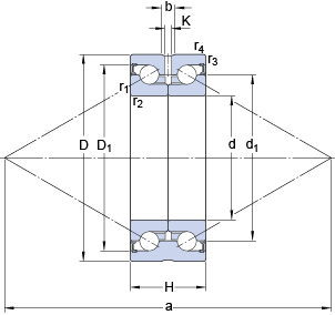 Bearing BEAS 008032-2RZ images