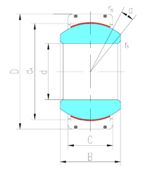 Bearing GEG140XT-2RS images