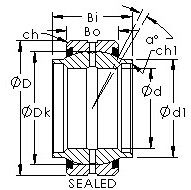 Bearing GEWZ127ES-2RS images