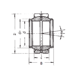 Bearing GEEW25ES-2RS images