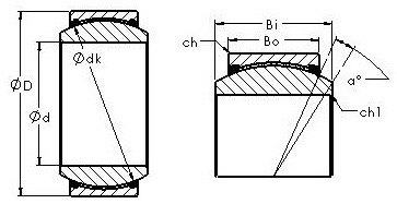 Bearing GE45ET/X-2RS images