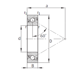 Bearing BSB025062-2RS-T images