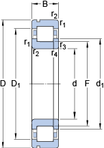 Bearing NUP 314 ECNP images