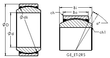 Bearing GEG90ET-2RS images