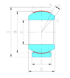 Bearing GEG45ET-2RS images