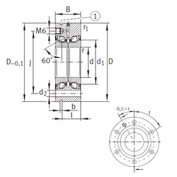 Bearing ZKLF2575-2RS-PE images