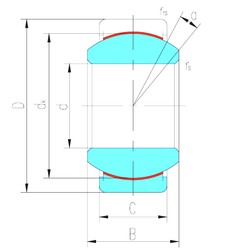 Bearing GEZ127ET-2RS images