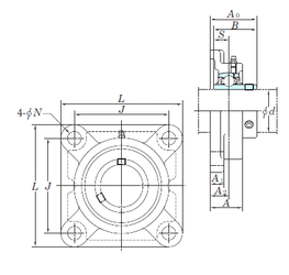 Bearing UCFX17-55E images