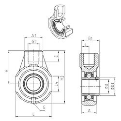 Bearing UCEHE201 images