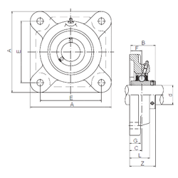 Bearing UCFX16 images