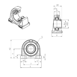 Bearing UCPAE212 images