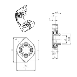 Bearing USFD203 images