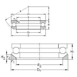 Bearing 53413-MP+U413 images