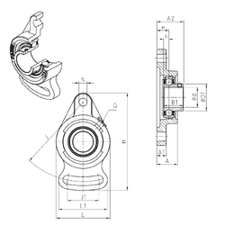 Bearing USFA204 images