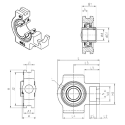 Bearing UCT324 images