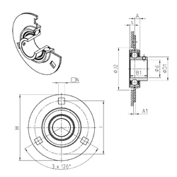 Bearing USPF201 images